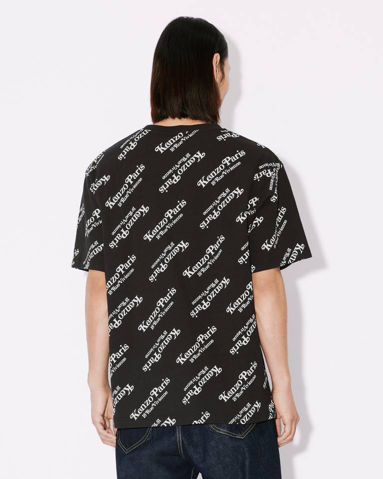 Kenzo Black Printed T-shirt In Black