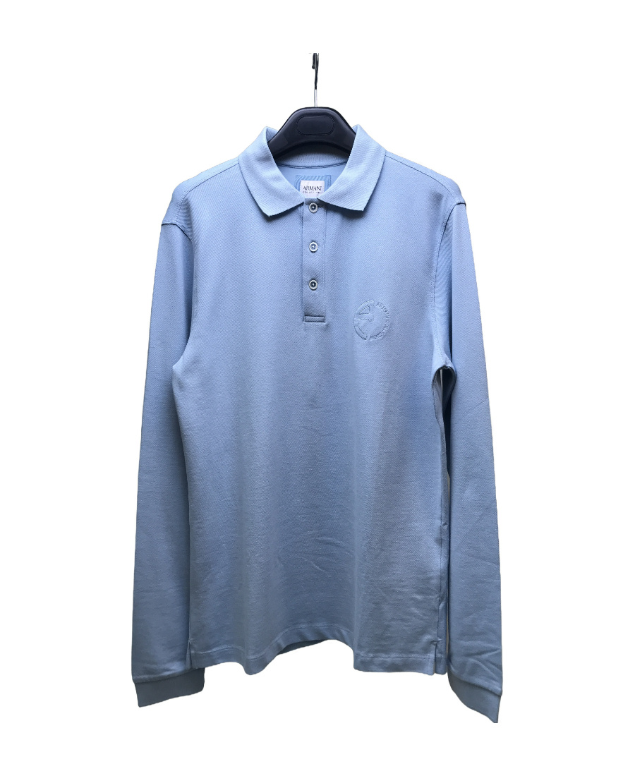 ARMANI COLLEZIONI LOGO LAPEL POLO SHIRT