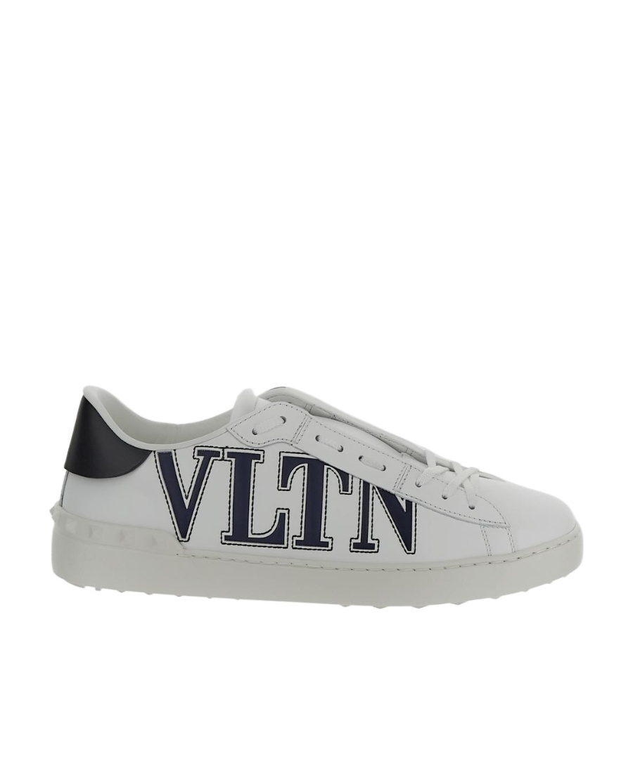 Valentino Garavani Rockstud Vltn Lace-up Sneakers In White
