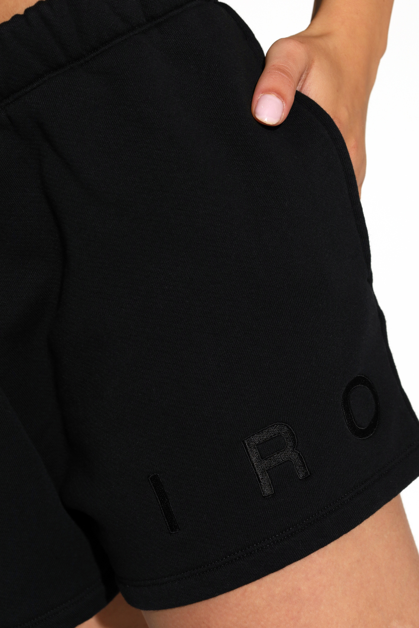 Iro Cresia Cotton Shorts In Black