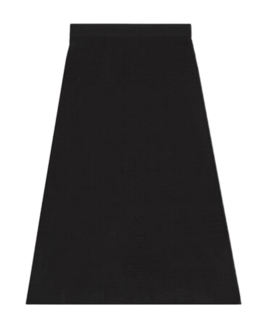 Gucci Glittered Straight Skirt In Black
