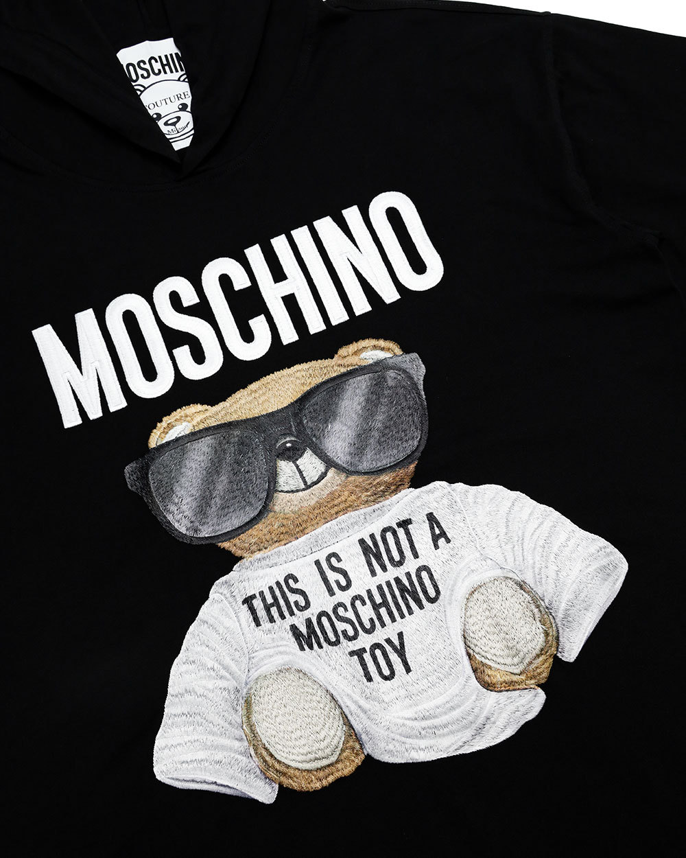 Moschino Elastic Knitted Dress In Black