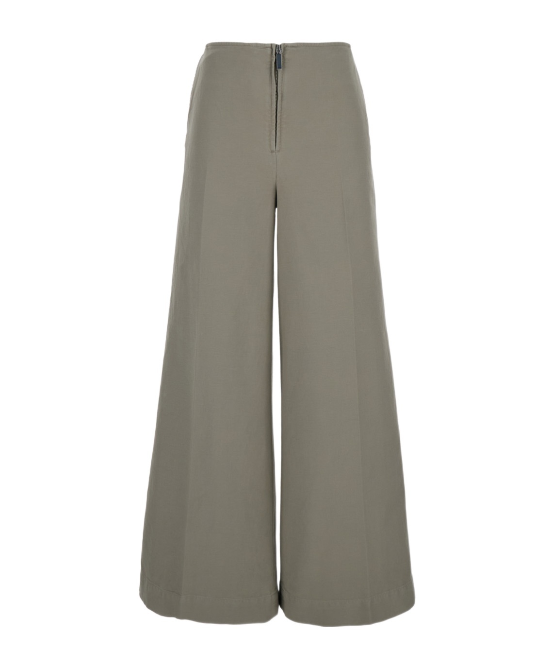 Totême Wide Leg High Waisted Trousers In Gray