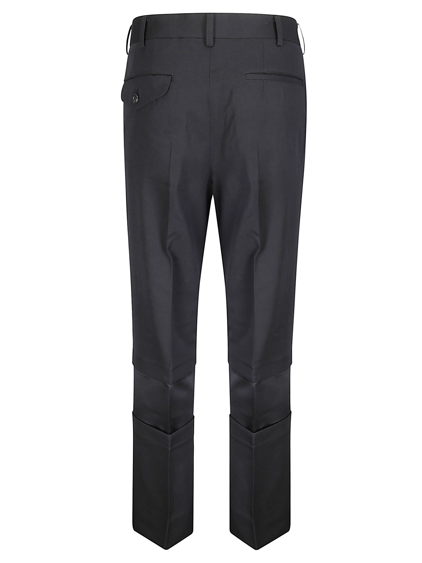 Comme Des Garçons Pleated Trousers In Black