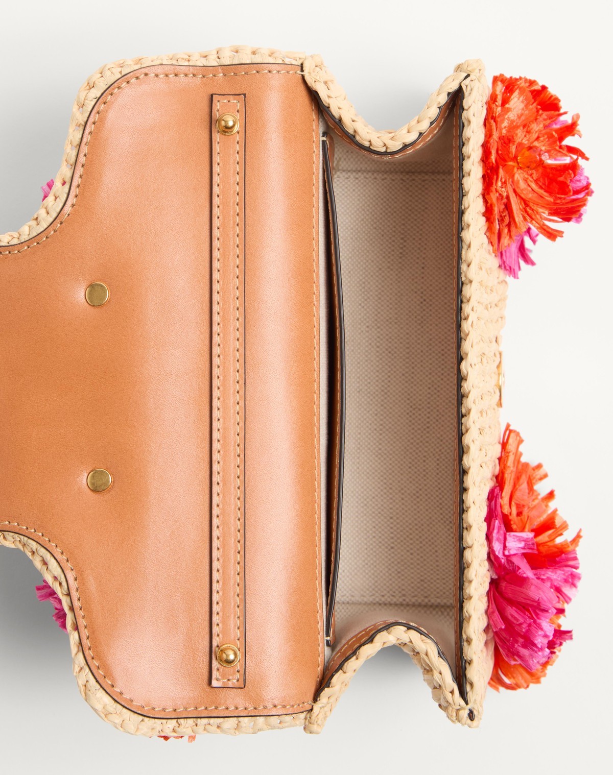 Valentino Small Shoulder Bag With Flowers And Beads In Nude