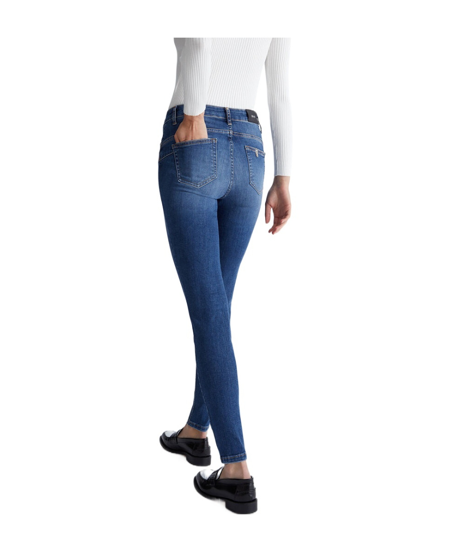 Liu •jo Rhinestone-embellished Skinny Jeans In Blue