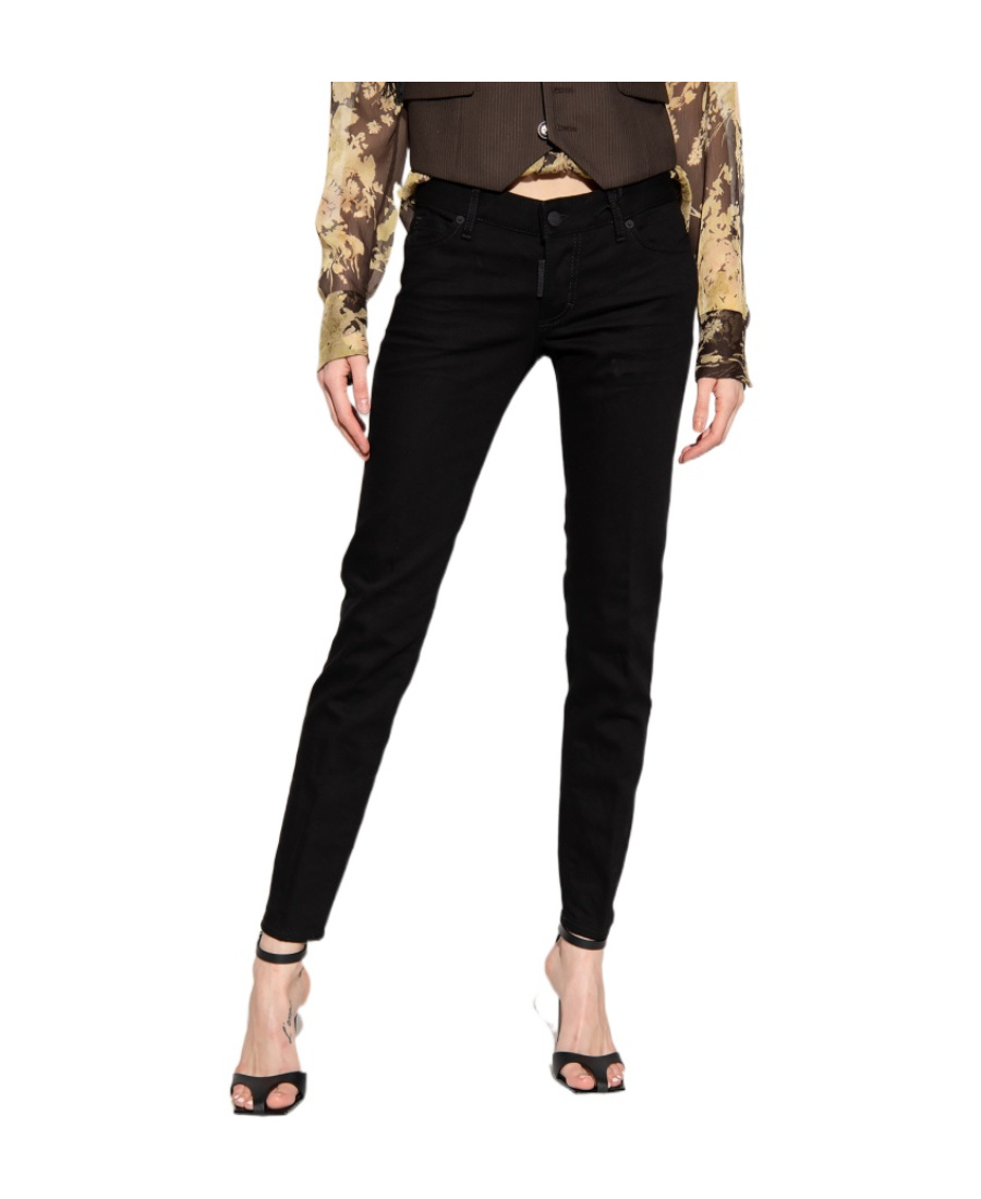 Dsquared2 Jennifer Tapered Jeans In Black