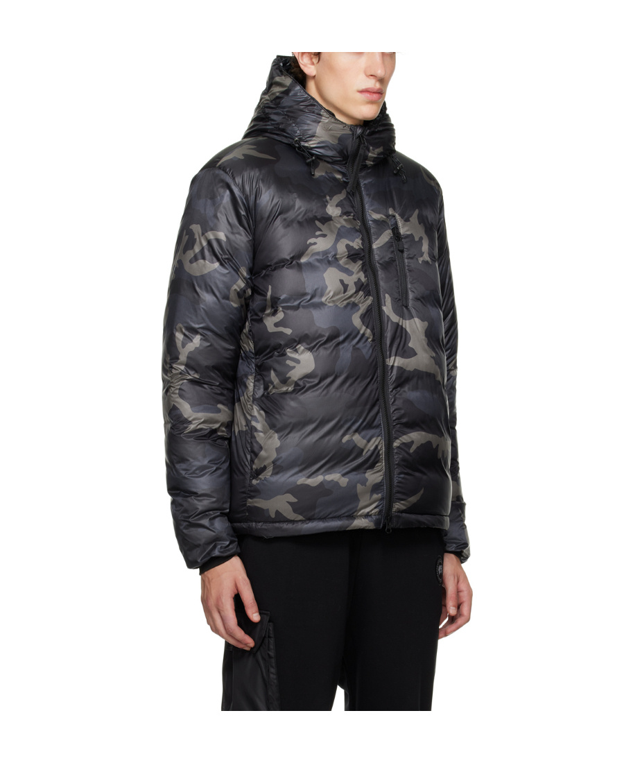 Canada Goose Black Lodge Down Jacket In Black