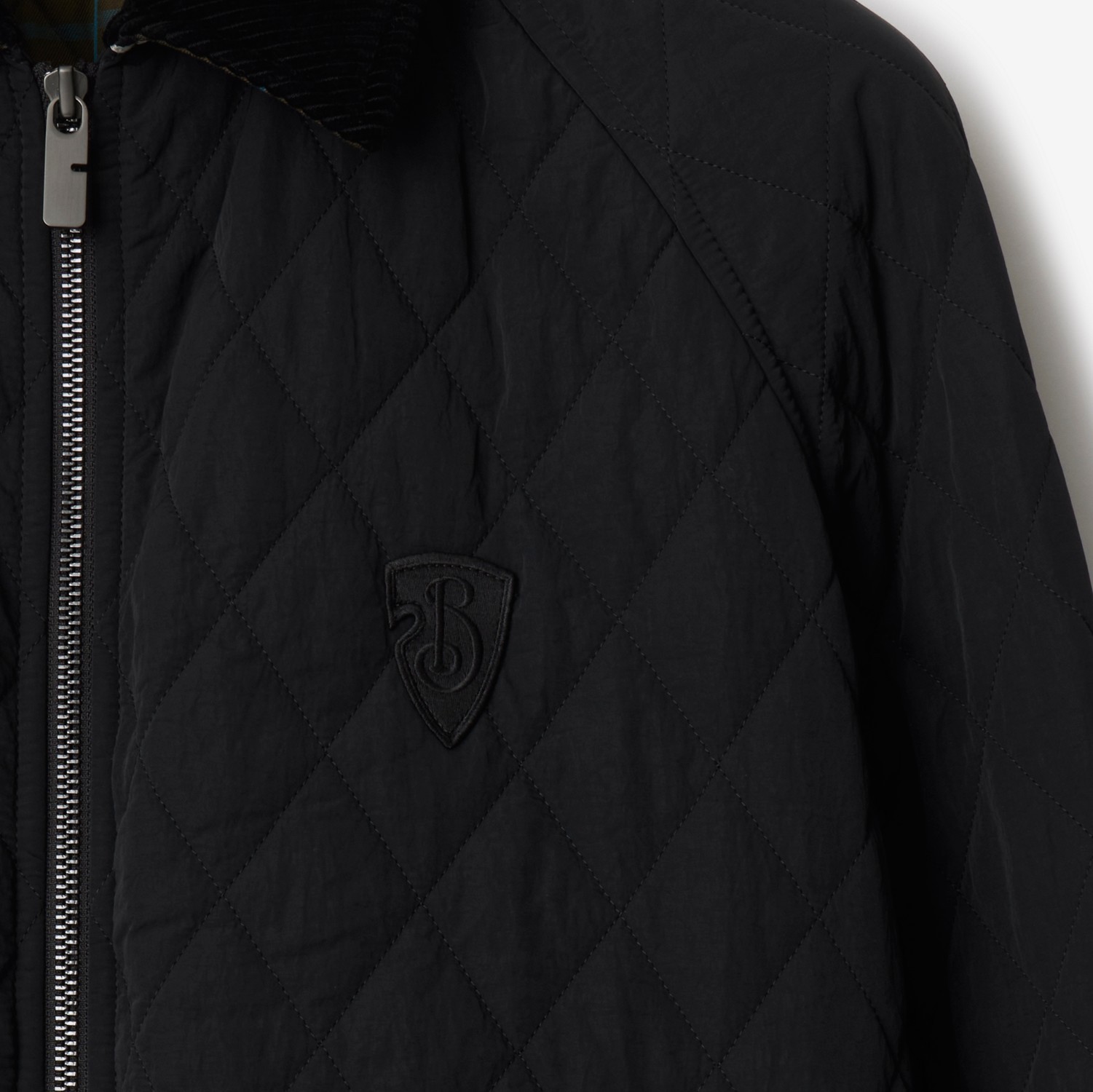 Burberry Quilted Nylon Jacket In Black