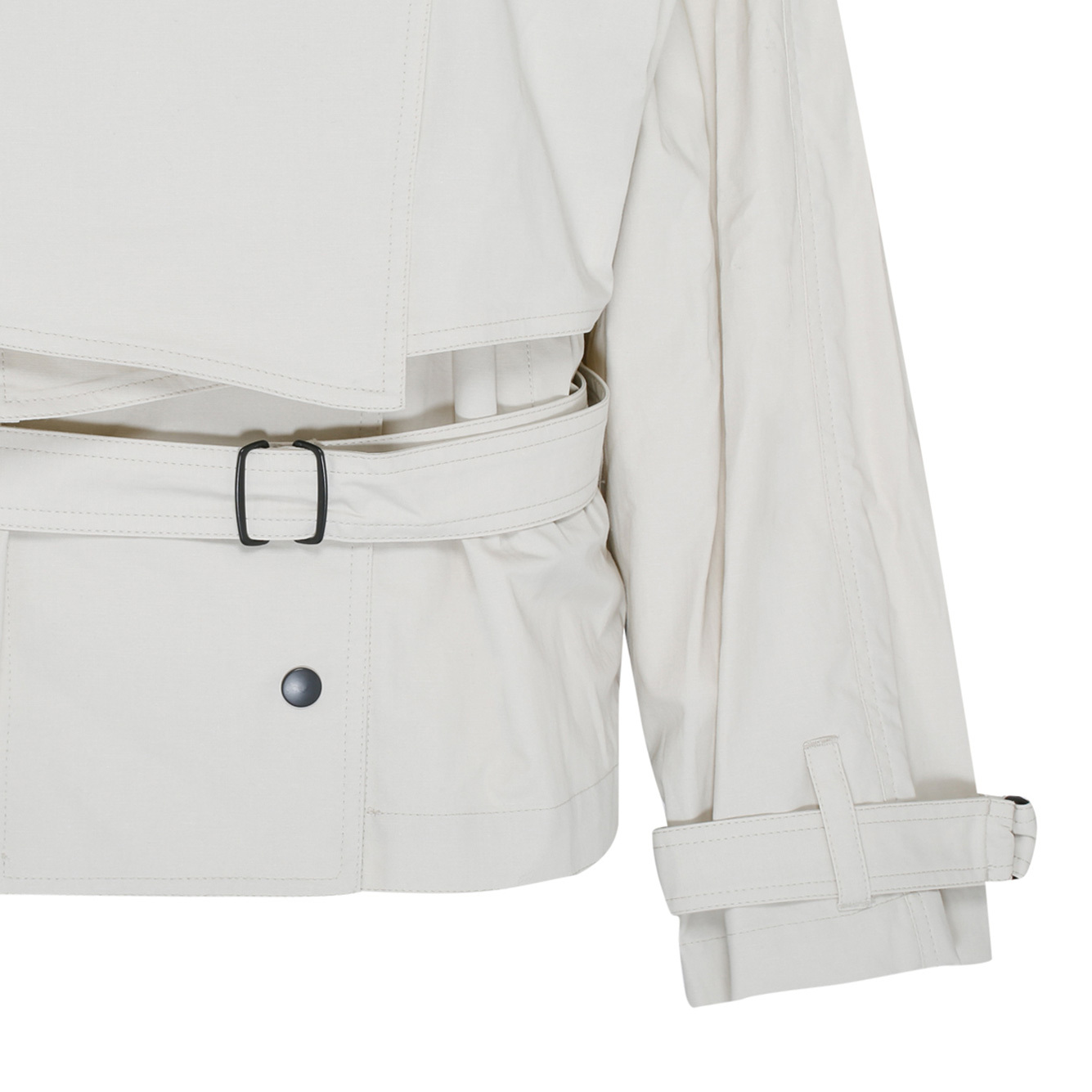 Isabel Marant Belted-waist Jacket In White