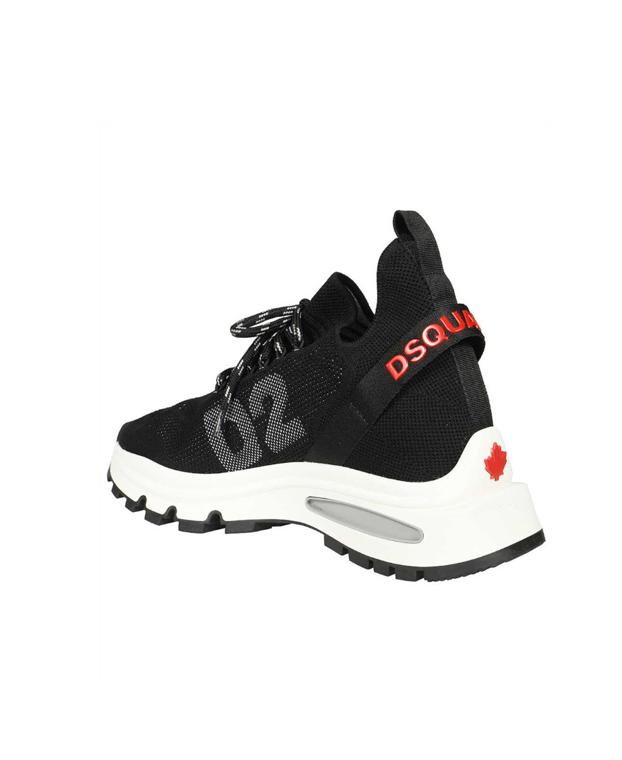 Dsquared2 Black Low-cut Sneakers In Black