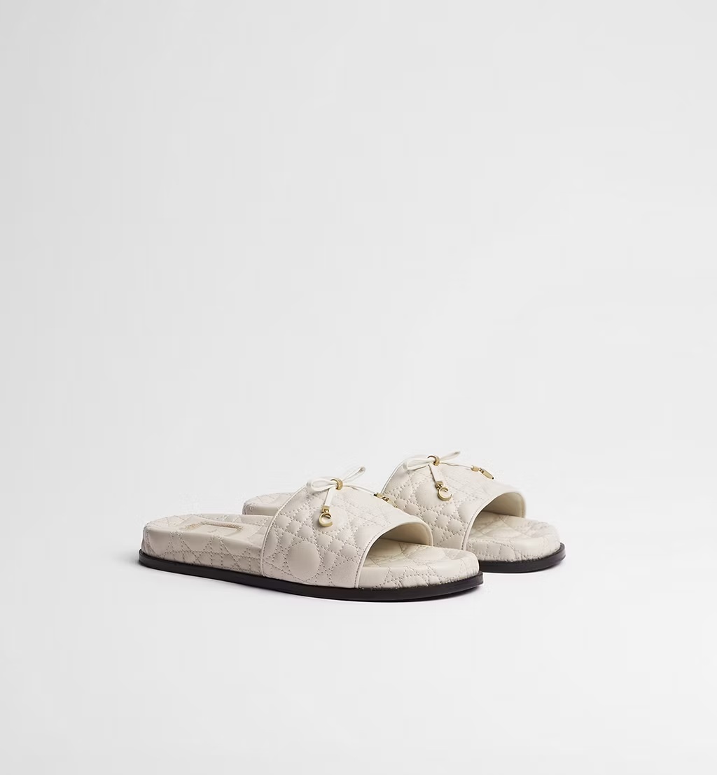 Dior Cannage Slide In Brown