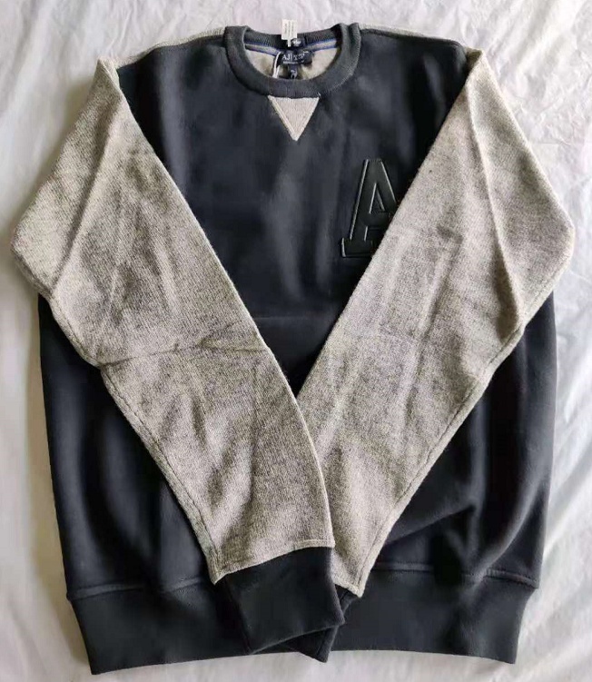 Armani Jeans Color Matching Sweater In Gray