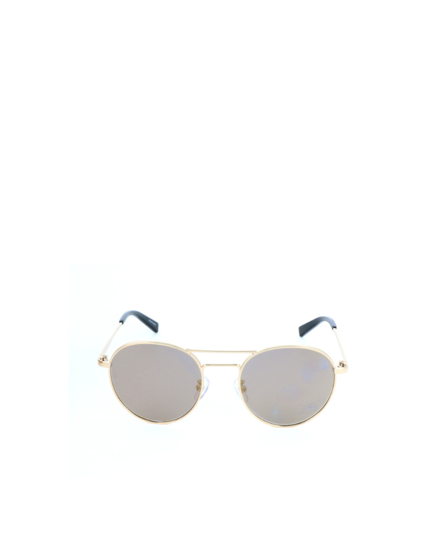 Zegna Sunglasses With Thin Mirror Legs And Round Frame In Gray