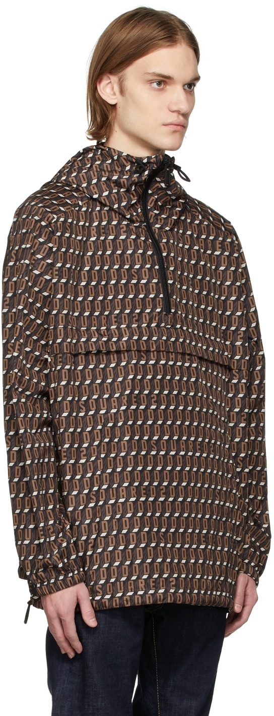 Dsquared2 Hooded Casual Jacket In Black