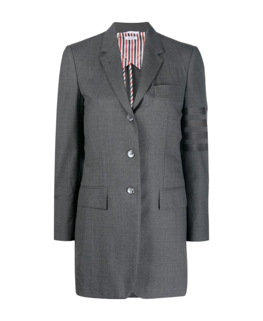 Thom Browne 4-bar Stripe Wool Blazer In Black