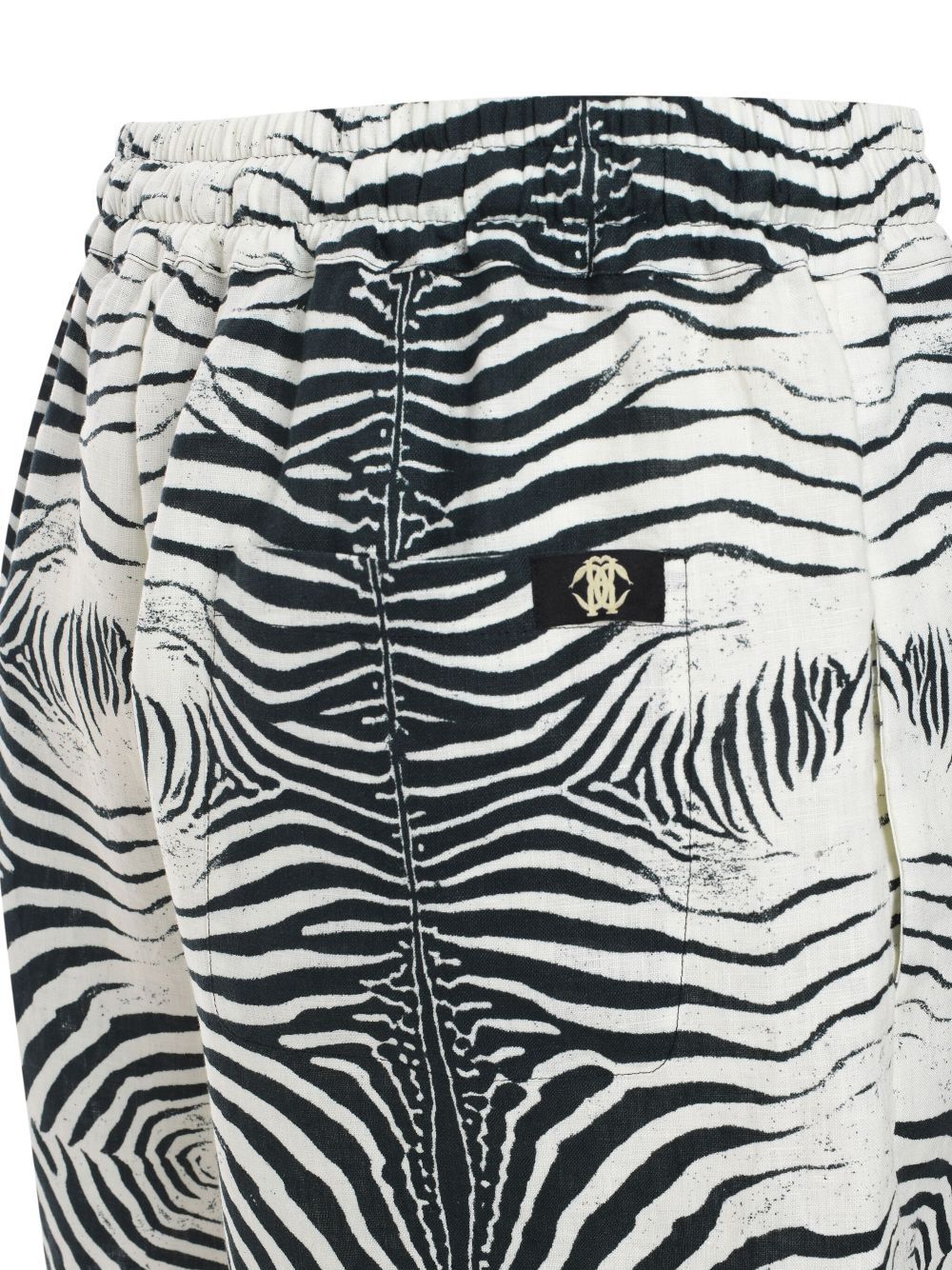 Roberto Cavalli Zebra-print Shorts In White