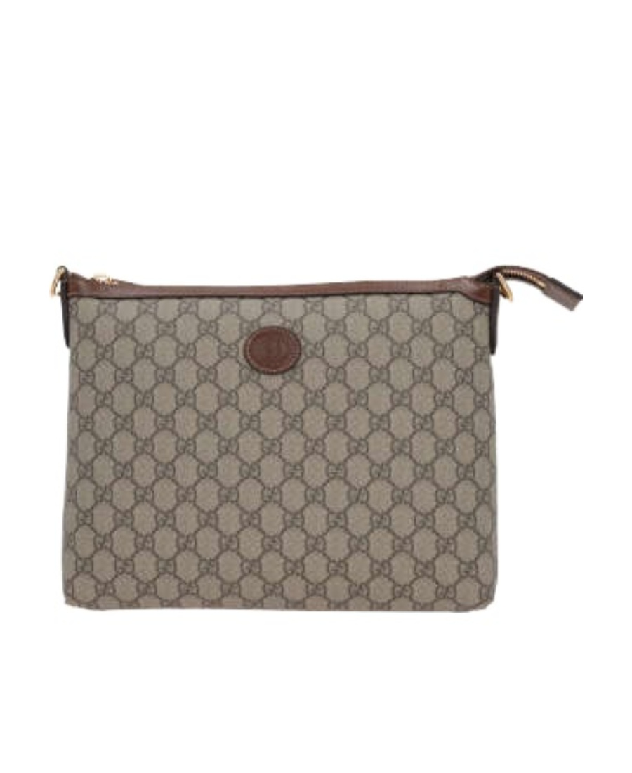 Gucci Interlocking G-print Clutch Bag In Gray