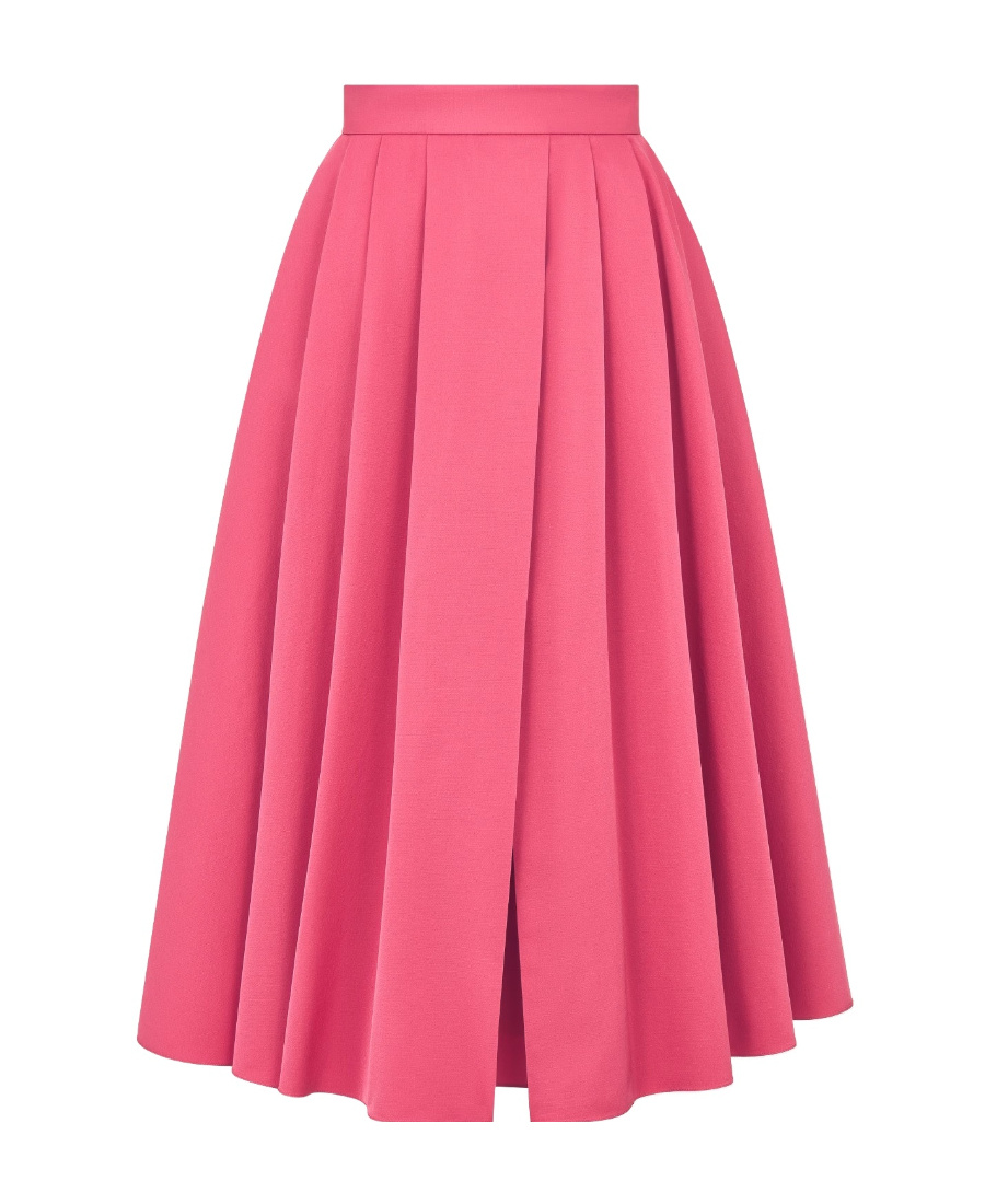 Dior Pleated Medium-length Skirt In Pink
