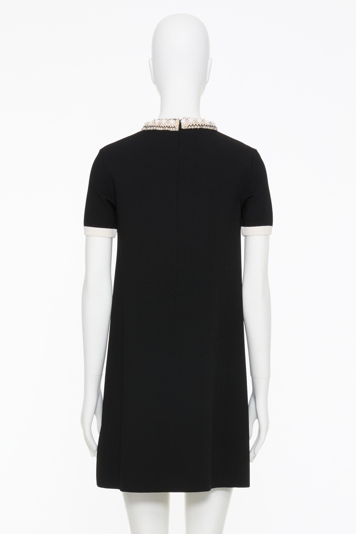Valentino Short Sleeve Dress In Black