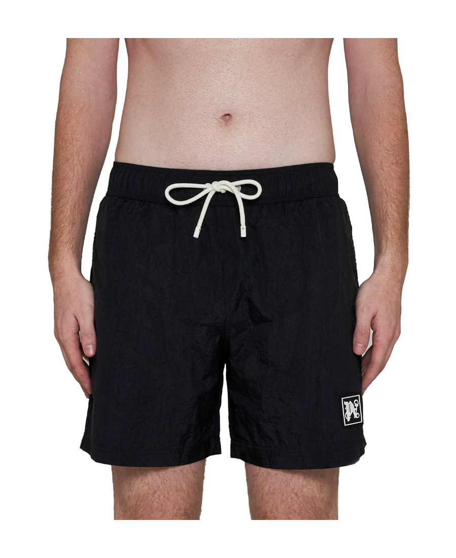Palm Angels Swim Shorts In Black