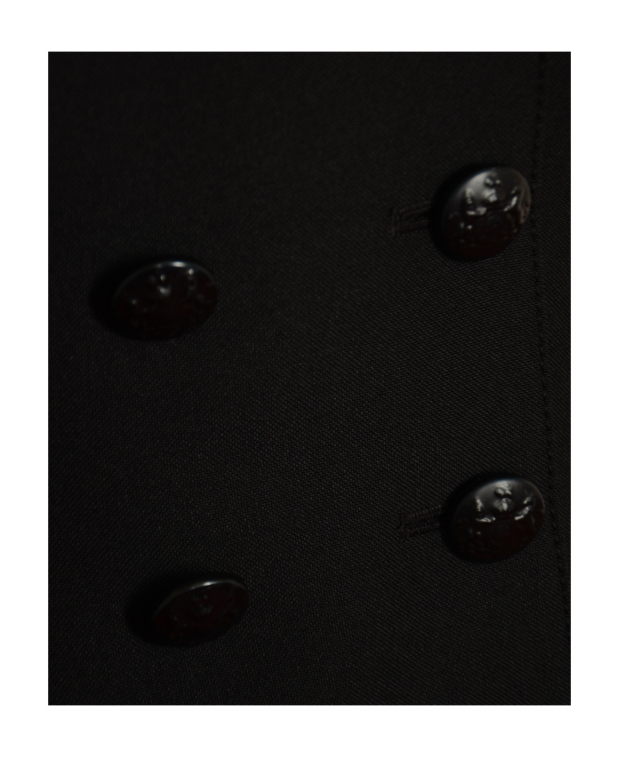 Philosophy Di Lorenzo Serafini Embossed-buttons Double-breasted Blazer In Black