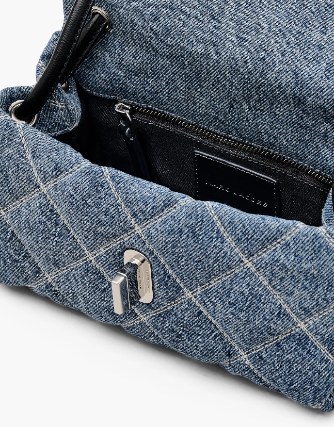 Marc Jacobs The Quilted Denim Mini Dual Shoulder Bag