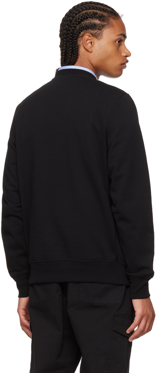 Ps By Paul Smith Zebra Stack Pullover In Black