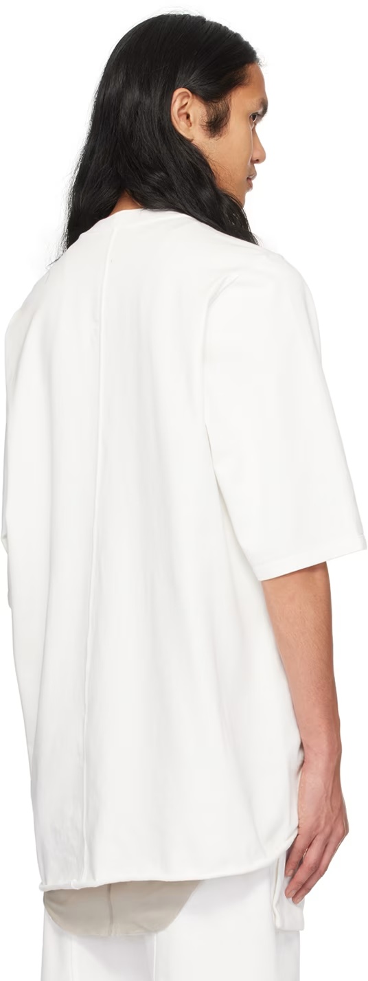 Rick Owens Drkshdw Crew-neck Cotton T-shirt In White