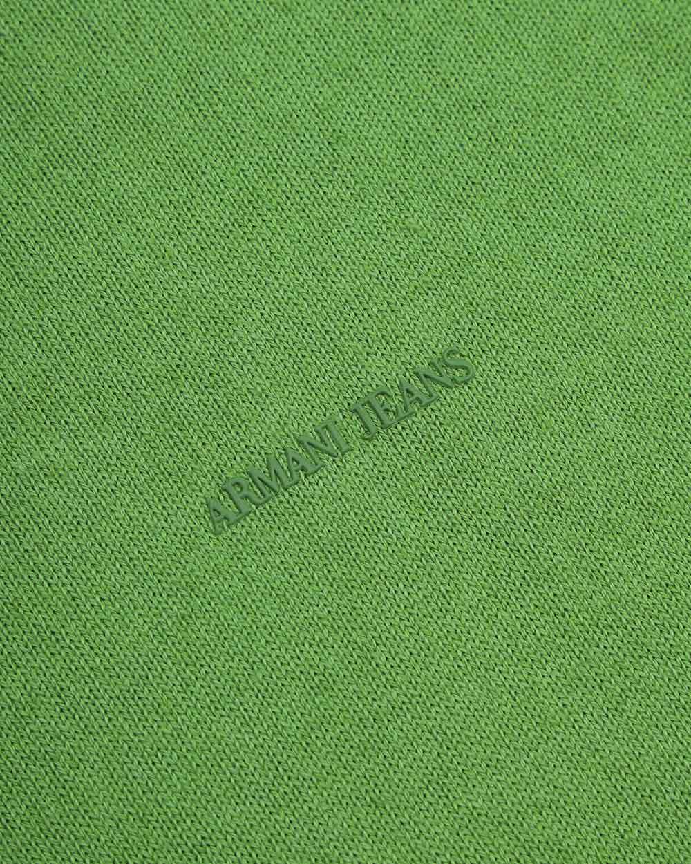 ARMANI JEANS ROUND NECK PATCH PULLOVER
