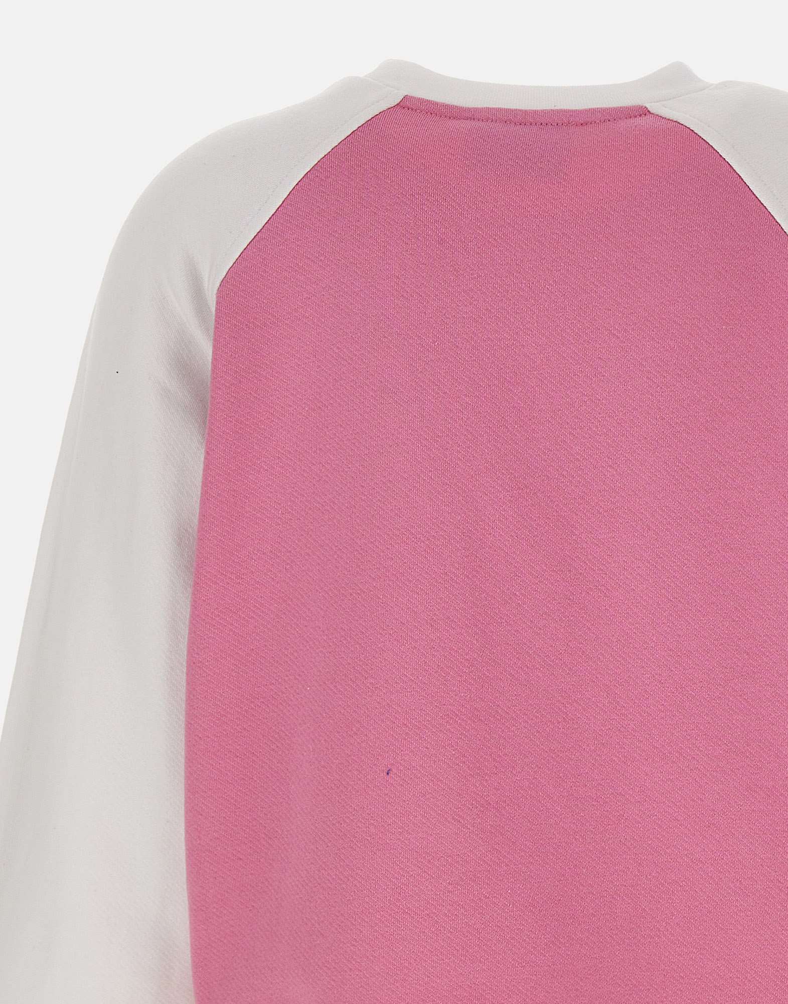 Moschino Round Collar Long Sleeve Sweater In White