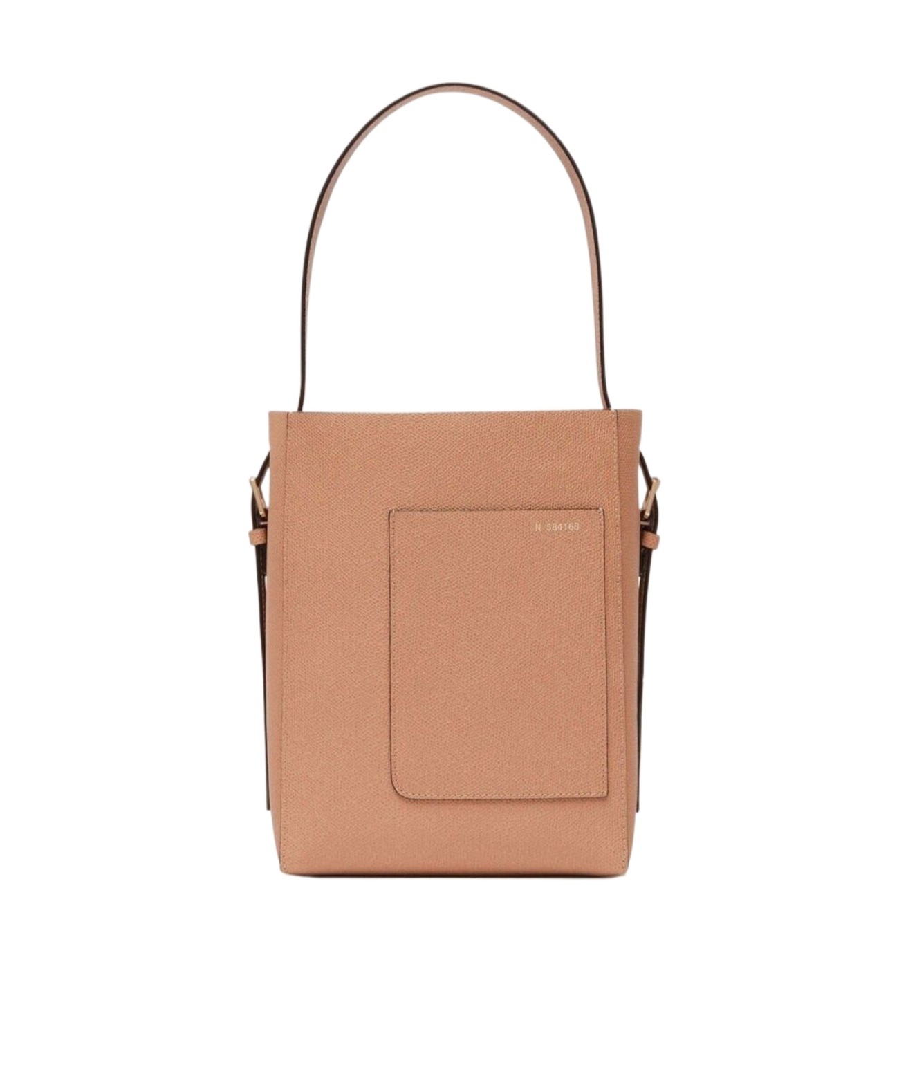Valextra Logo Shoulder Bag In Nude
