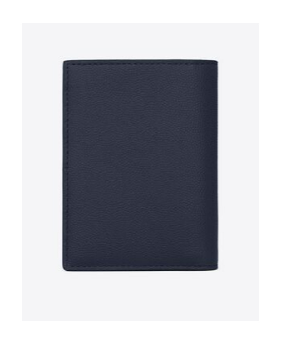 Saint Laurent Bi-fold Leather Wallet In Black
