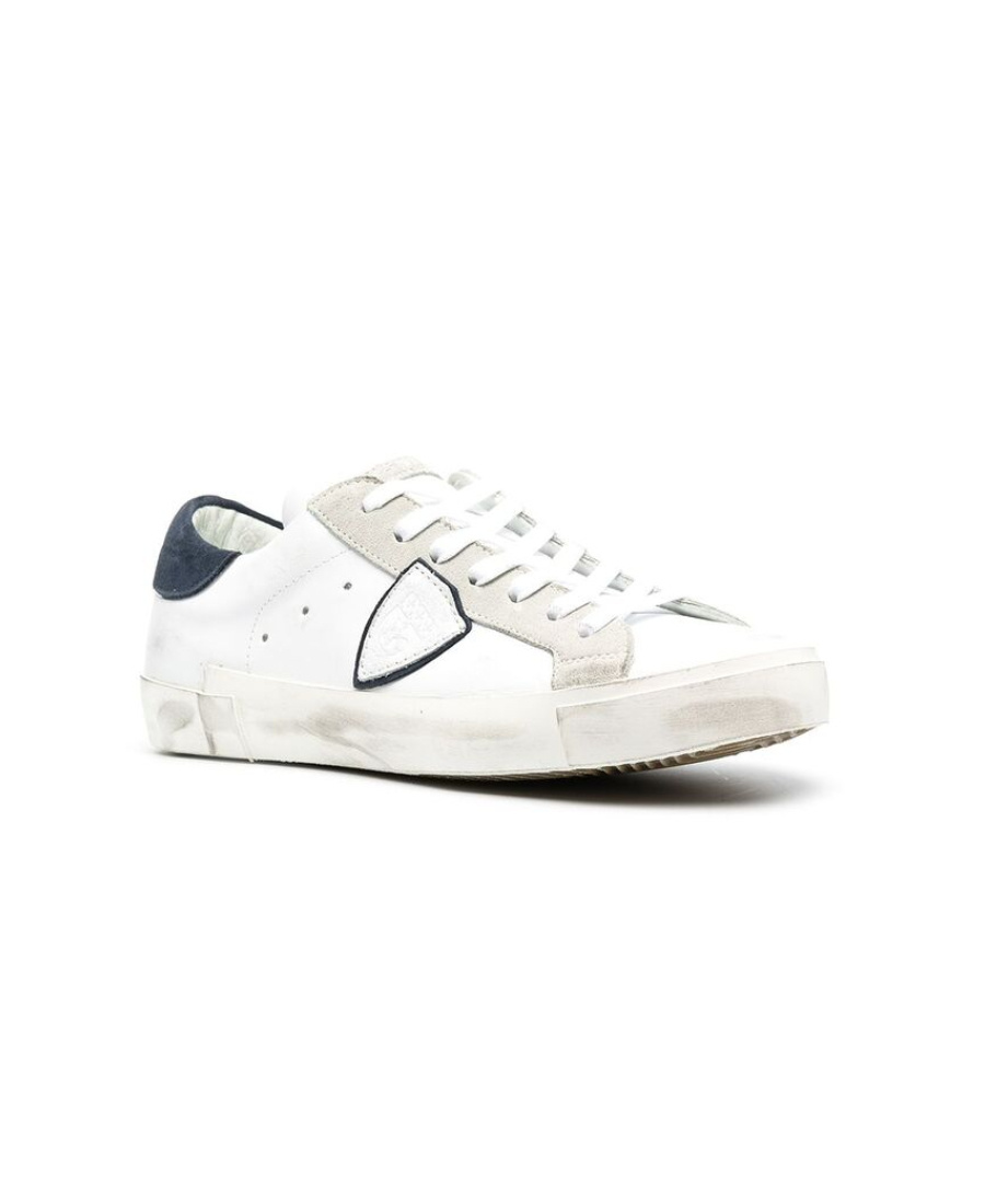 Philippe Model Distressed Effect Low-top Sneakers In White
