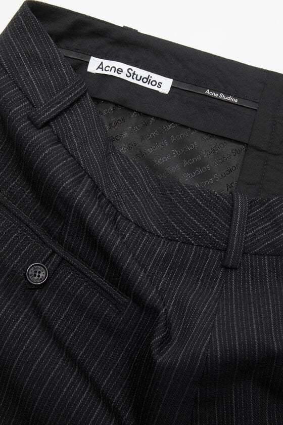 Acne Studios Pinstripe Skirt In Black