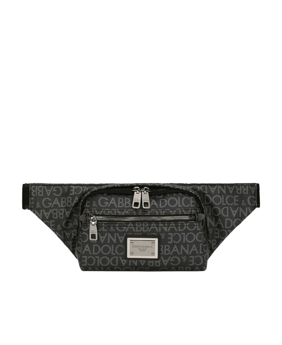 Dolce & Gabbana Logo-print Belt Bag In Black
