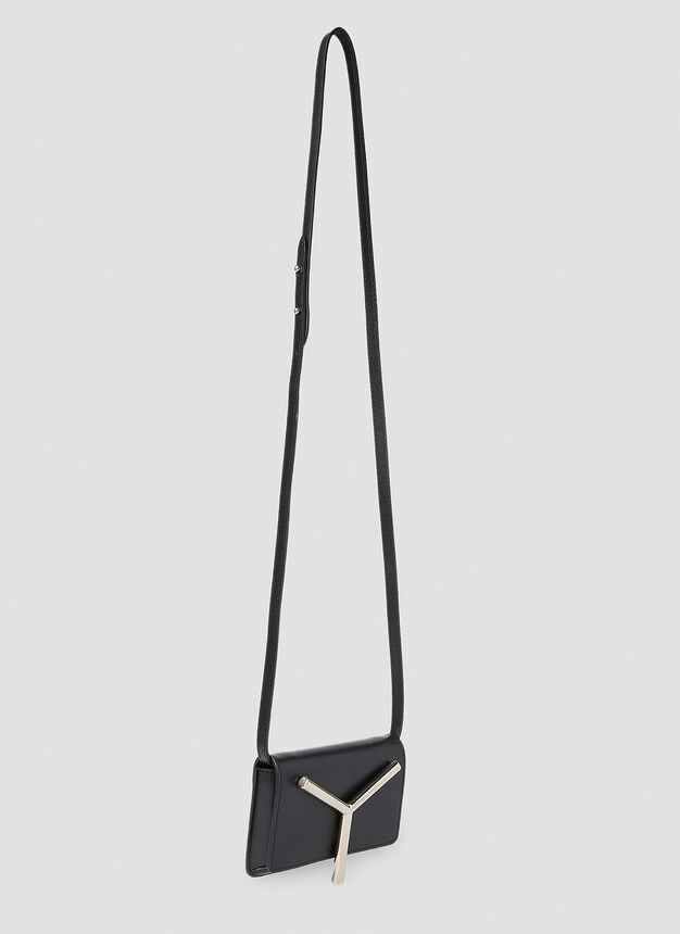 Y/project Logo Shoulder Bag In White