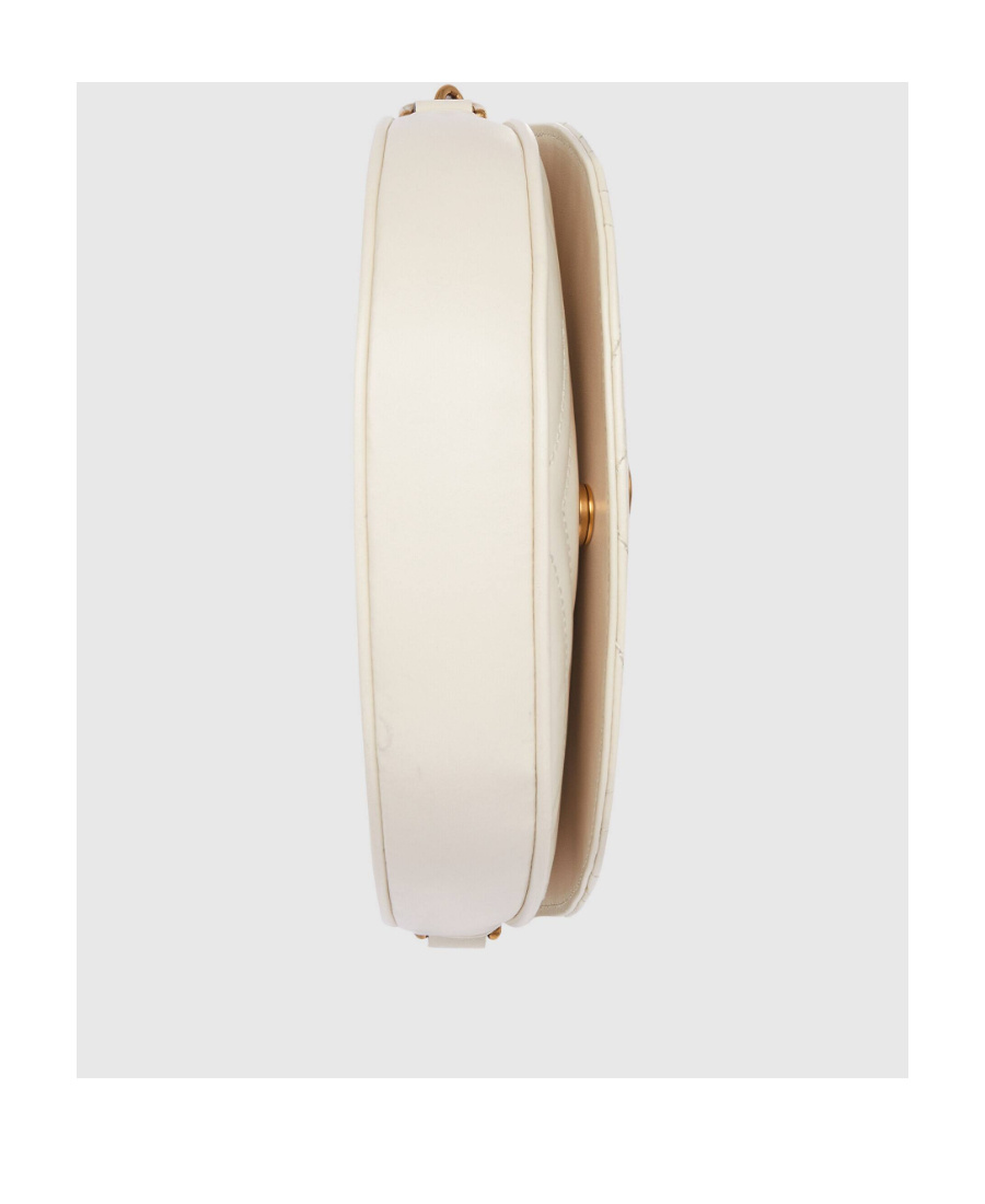 Gucci White Gg Marmont Mini Cross Body Bag In White