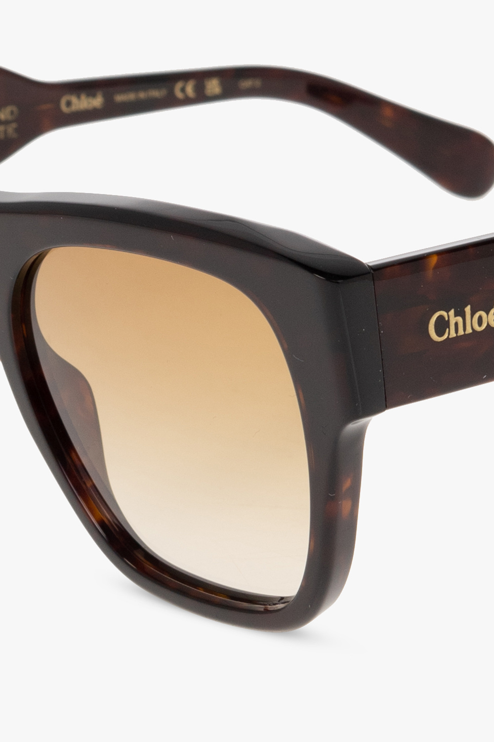 Chloé Square-frame Havana Sunglasses In Nude