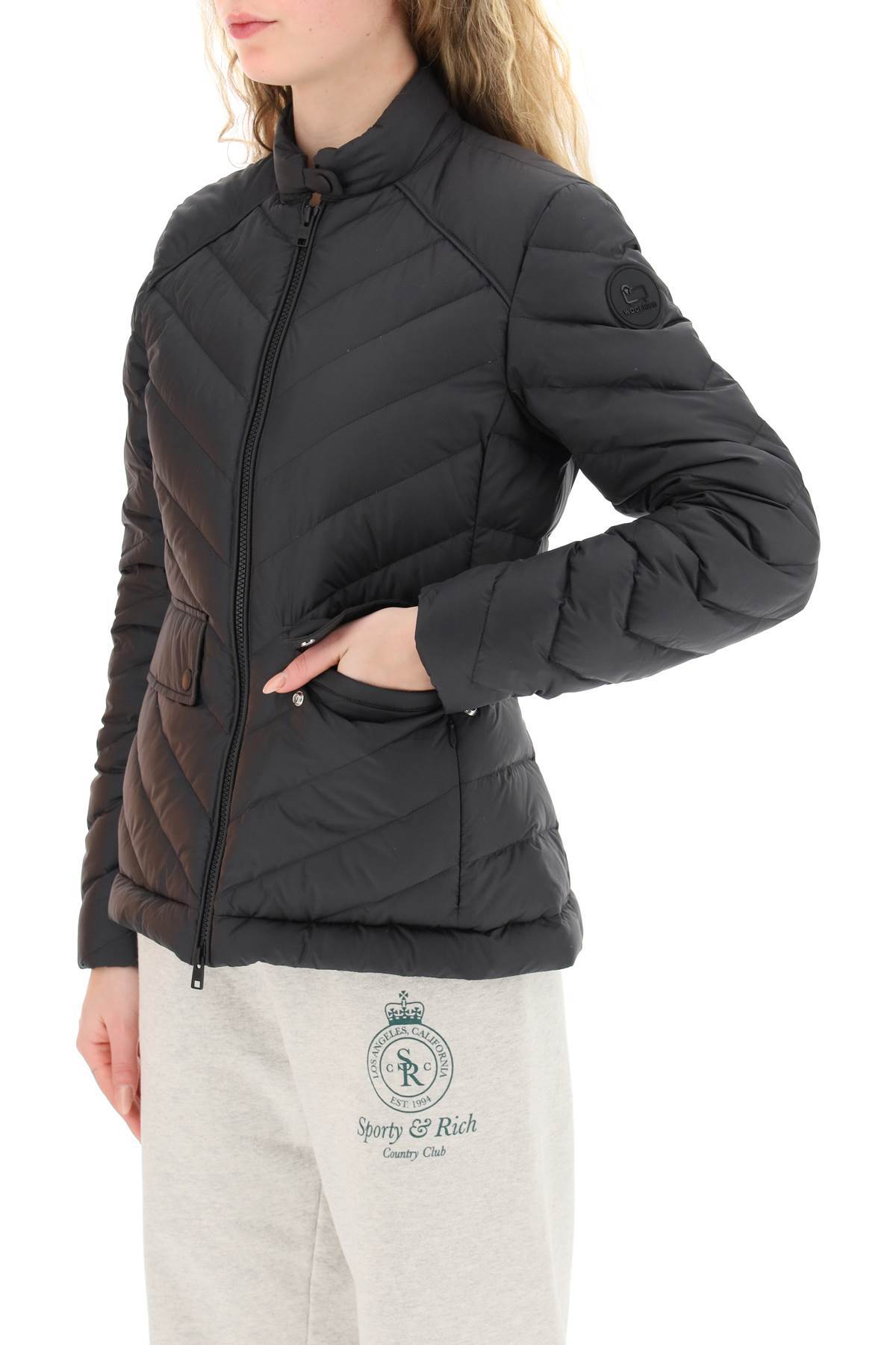 Woolrich Emblem Cotton Suit In Black