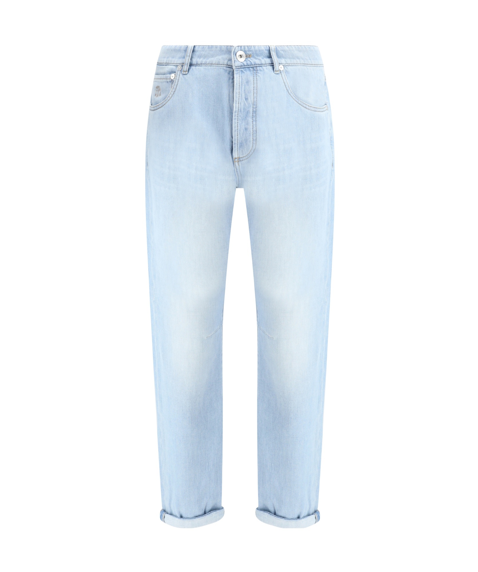 Brunello Cucinelli Straight Jeans In Blue