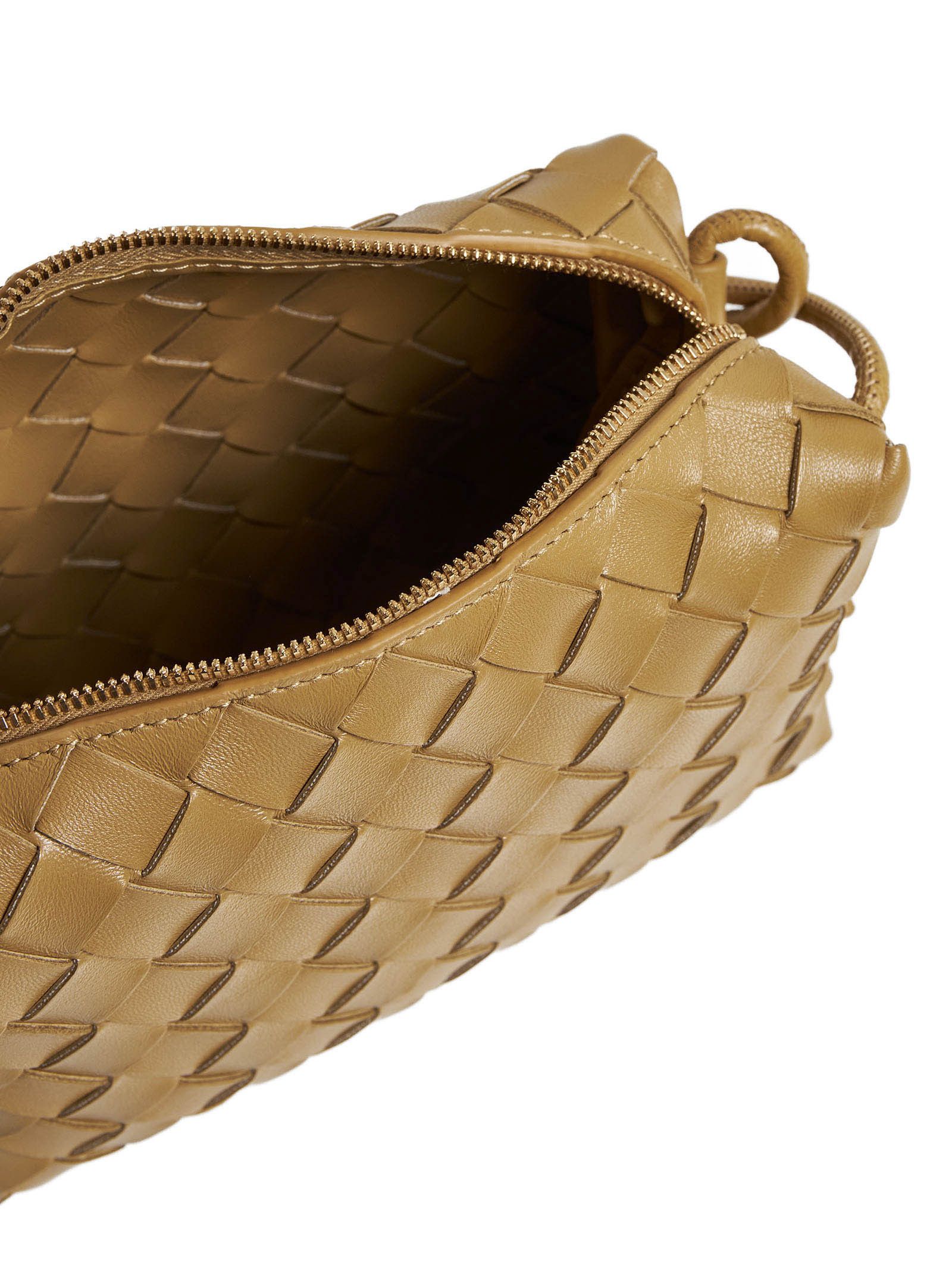 Bottega Veneta Loop Intrecciato Nappa Leather Mini Bag In Brown