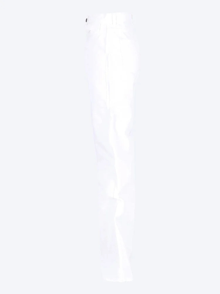Chloé Denim Trousers With Belt Loops In White