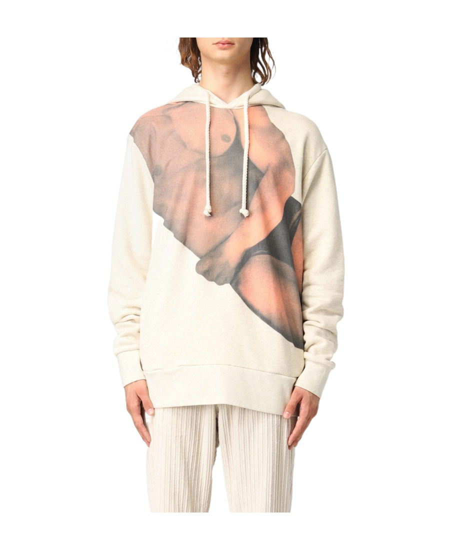 Jw Anderson Photograph-print Cotton Hoodie In White