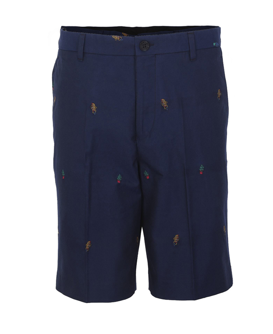 Kenzo Embroidered Shorts In Black