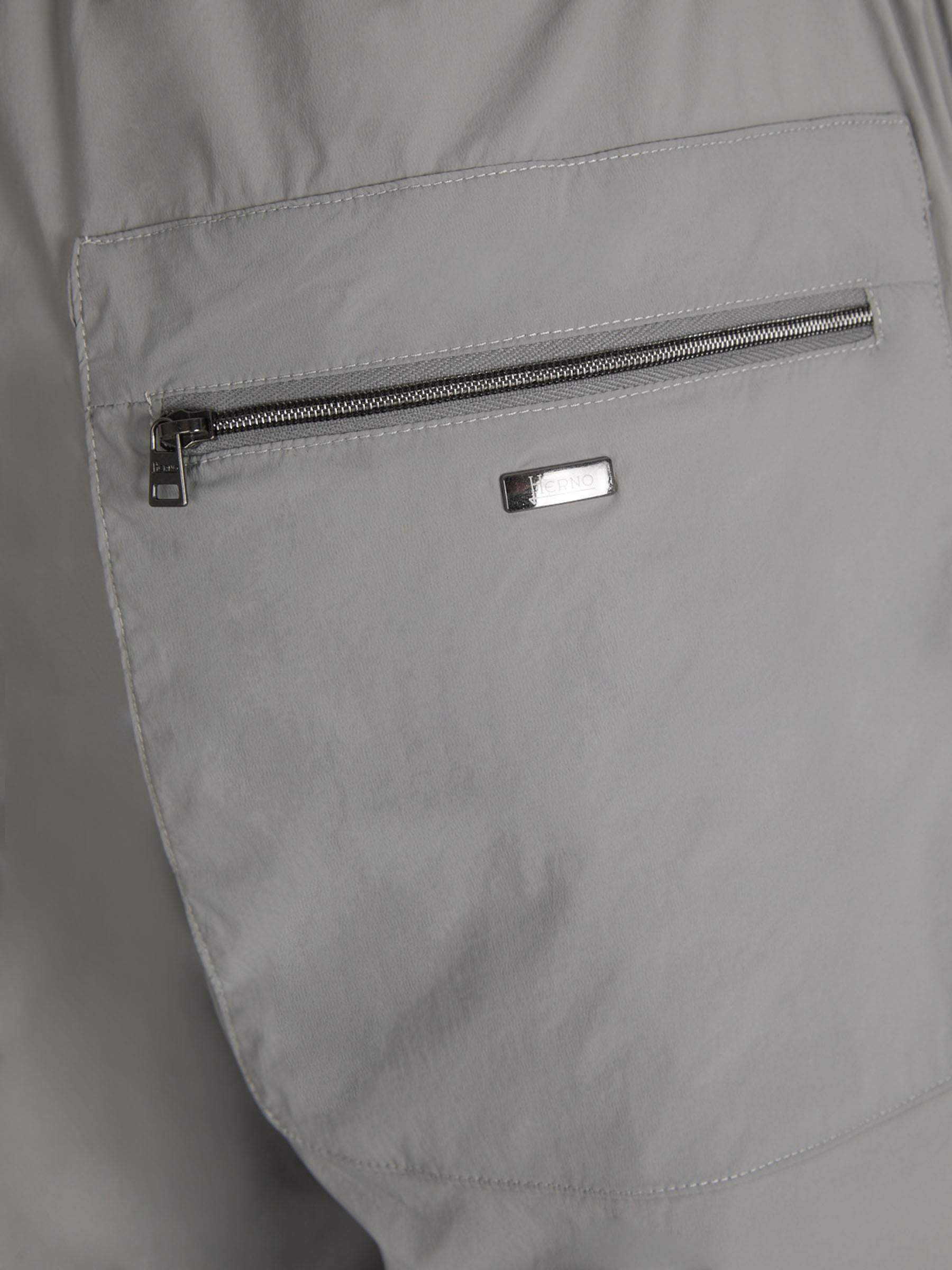 Herno Technical Joggers With Grippers In Gray