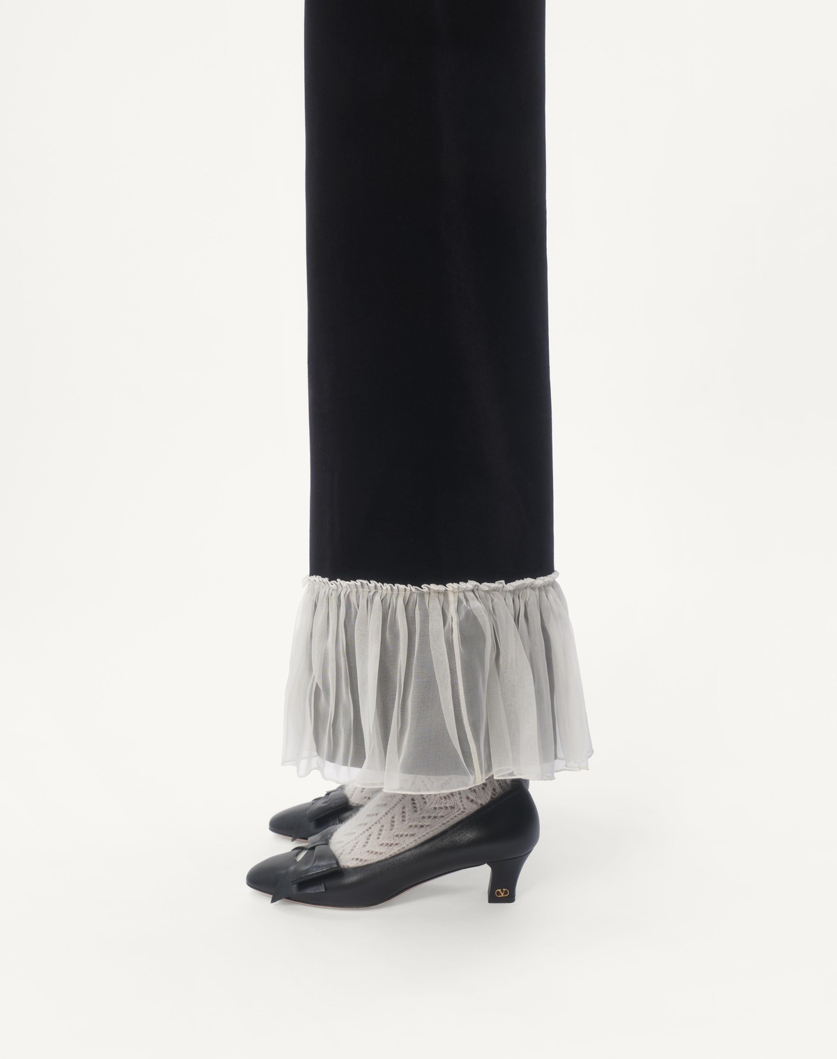 VALENTINO COTTON VELVET TROUSERS