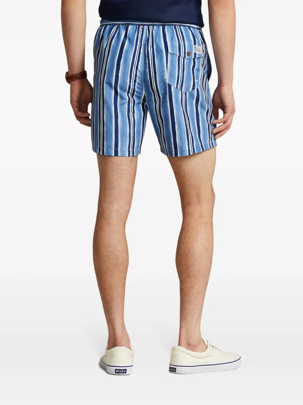 POLO RALPH LAUREN STRIPED SWIM SHORTS 