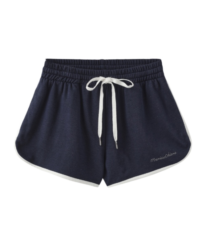 Marissa Chiara Drawstring Shorts In Blue
