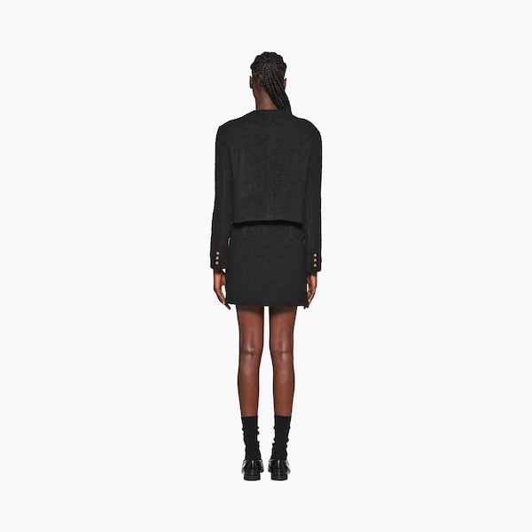 MIU MIU BOUCLÉ MINISKIRT 